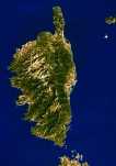Carte satellite de la Corse : Plan Site/Blog